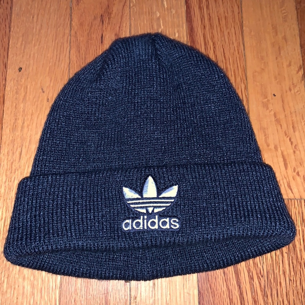 Heather Navy Blue Adidas Beanie